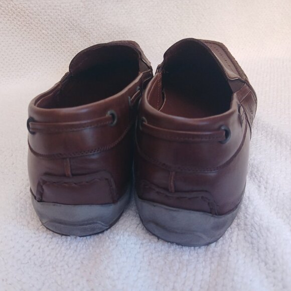 Mens all leather slip on loafers. - Picture 3 of 9